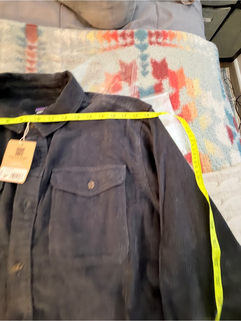 Patagonia Men's Dark Navy Corduroy Button-Down Shirt